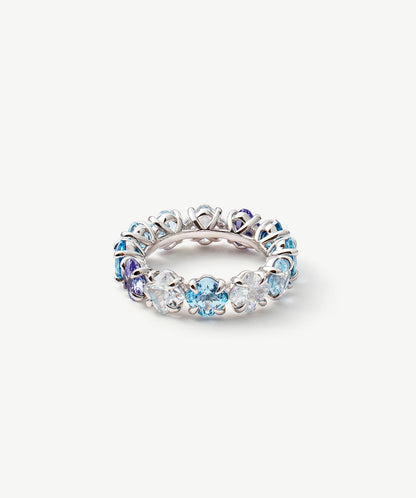 Wilda Gemstone Aurora Eternity Ring