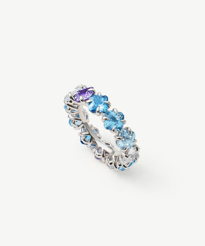 Wilda Gemstone Aurora Eternity Ring