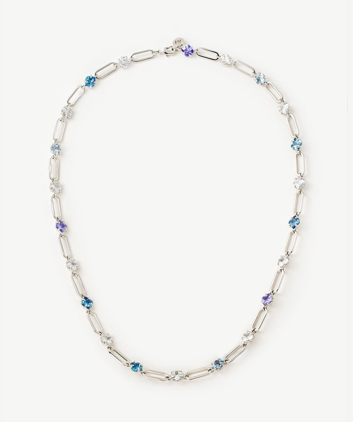 Wilda Gemstone Aurora Paperclip Chain Necklace