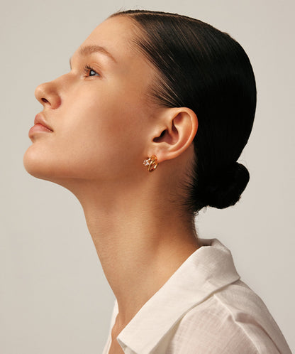 Wilda Gemstone Solis Mismatched Cocktail Earrings